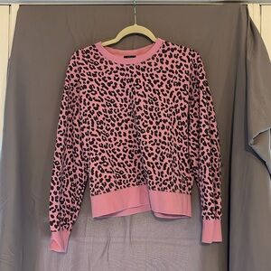 Rails Womens Ramona Pink Jaguar Sweatshirt Pullover Size medium
